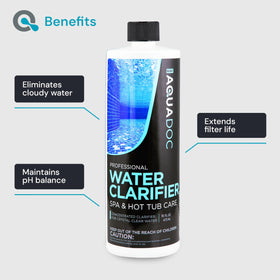 MAV AquaDoc hot tub water clear after treatment