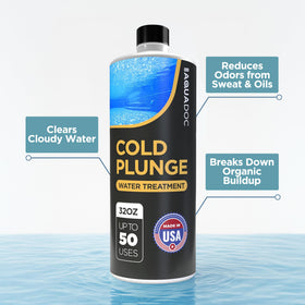 MAV AquaDoc ice bath maintenance steps demonstrates easy routine care