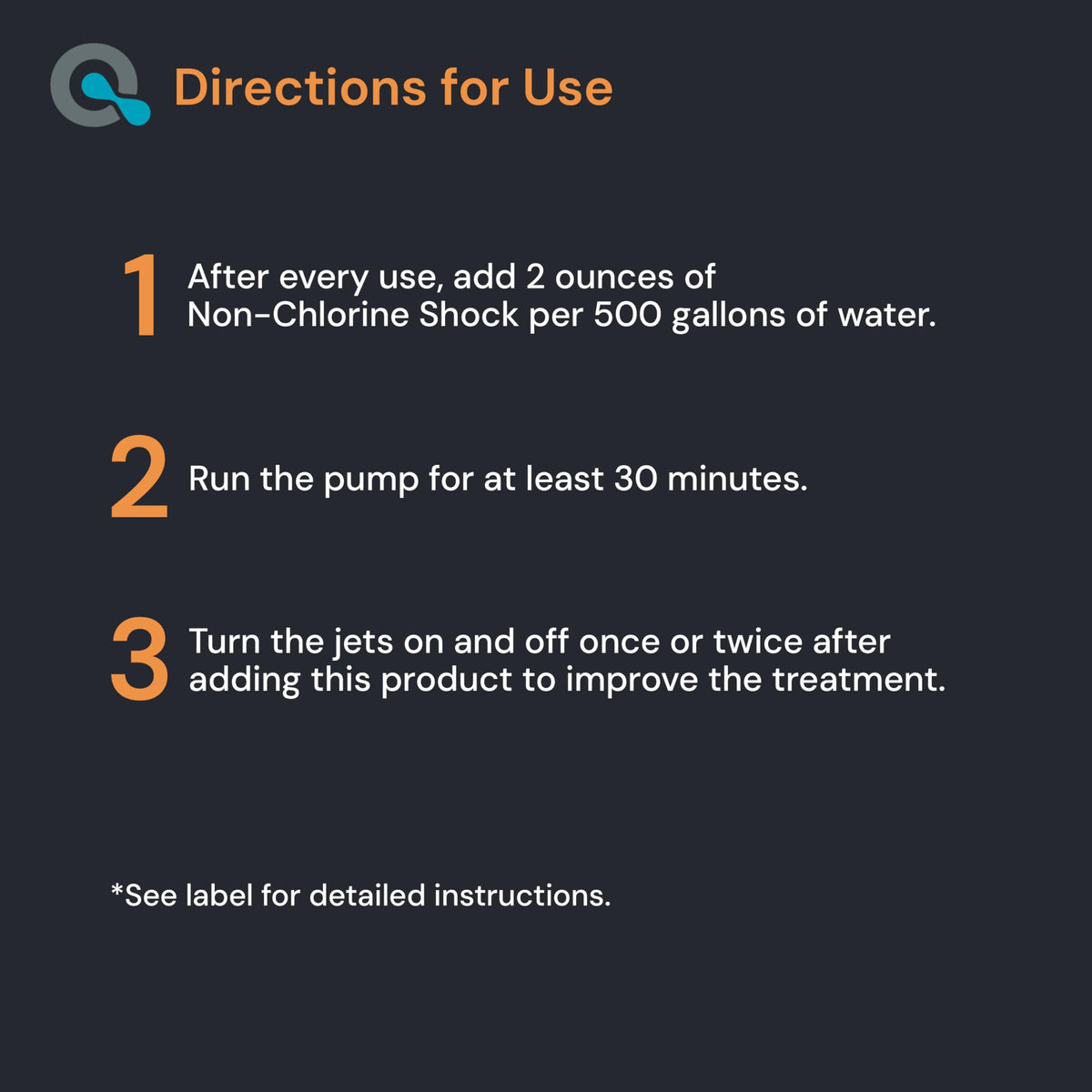 AquaDoc Non-Chlorine Hot Tub Shock dissolving action in water