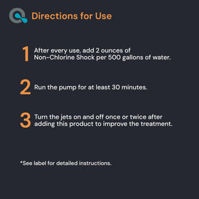 AquaDoc Non-Chlorine Hot Tub Shock dissolving action in water