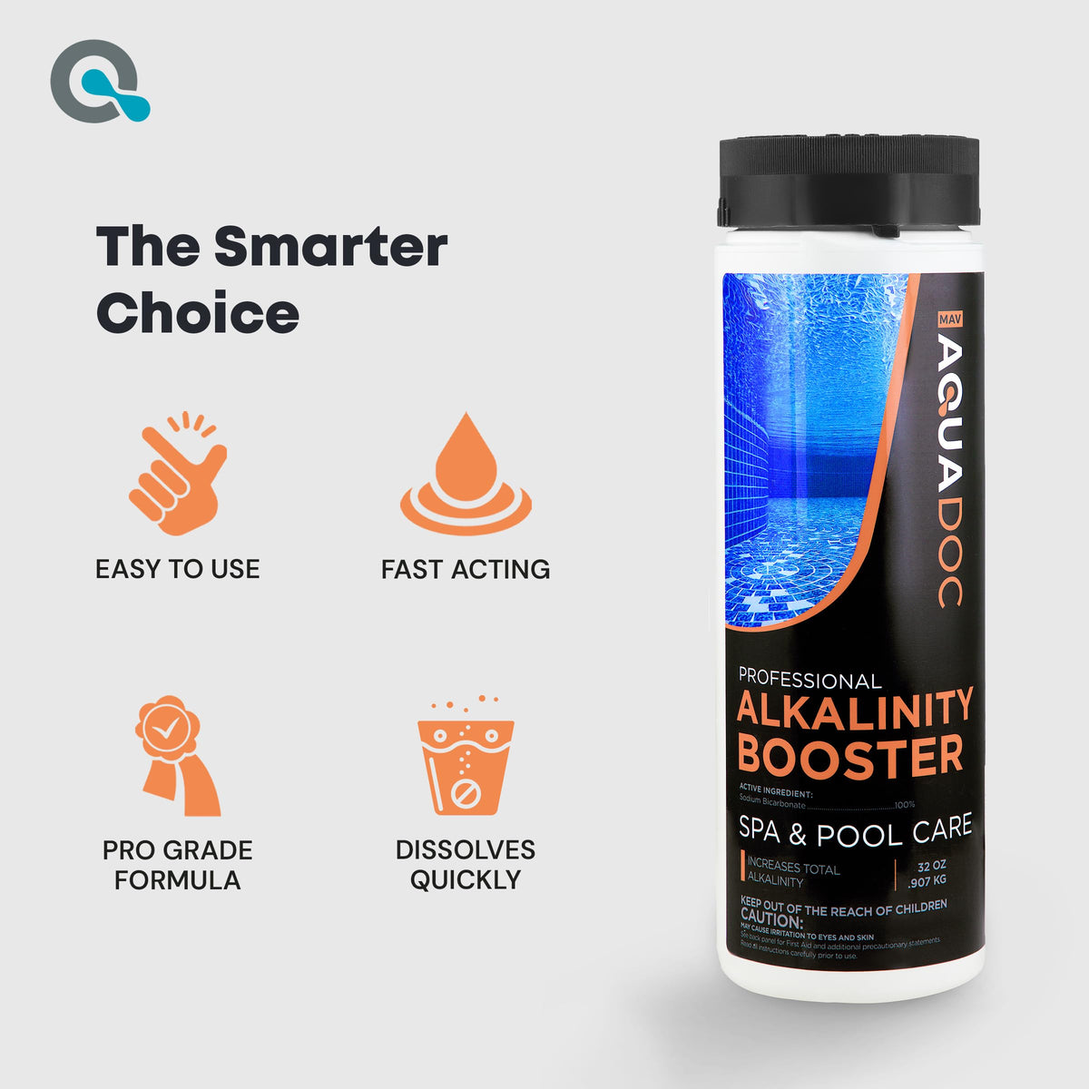 AquaDoc packaging front-view highlights product benefits