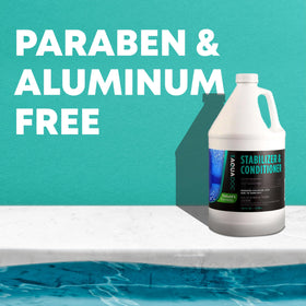 MAV AquaDoc packaging showcases professional-grade pool treatment.