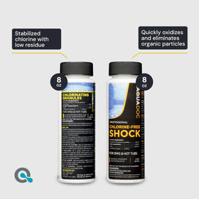 MAV AquaDoc pH increaser bottle for precise pH balance in inflatable tubs.
