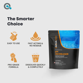MAV AquaDoc pH Up works with all pool types for balanced water.