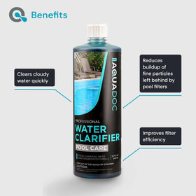 AquaDoc pool clarifier measure demonstrates precise dose for consistent maintenance