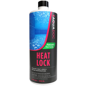 MAV AquaDoc pool heat lock on water surface showing heat retention for extended season.