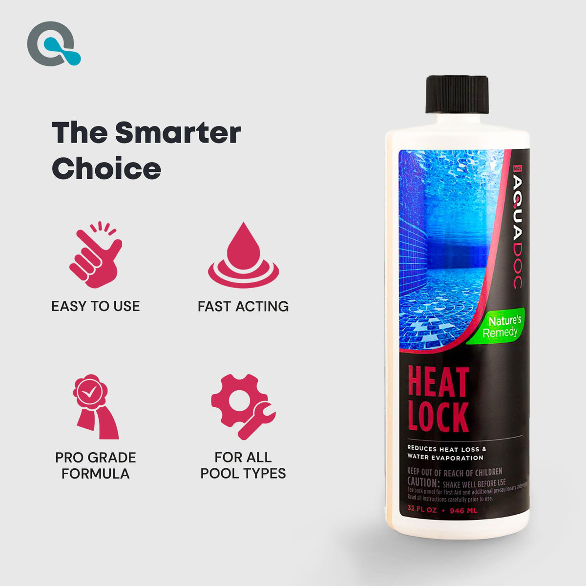 MAV AquaDoc pool types compatible icon showing suitability for saltwater and chlorine pools.