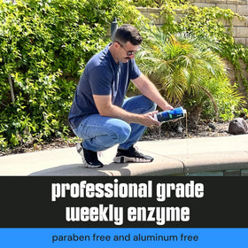 MAV AquaDoc pool water clear glow demonstrates reduced sediment and odor control.