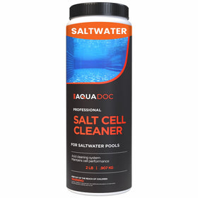 MAV AquaDoc Salt Cell Cleaner bottle supports simple pool maintenance.