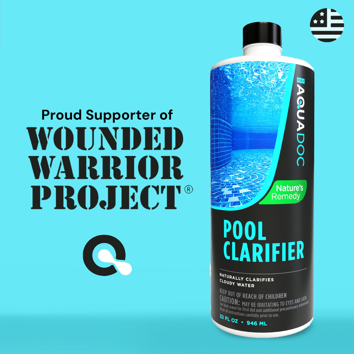 MAV AquaDoc saltwater-compatible solution suitable for all pool types.