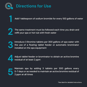 AquaDoc spa bromine action visual suggests effective spa sanitation