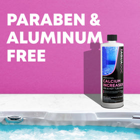 AquaDoc product being circulated in spa water for even distribution