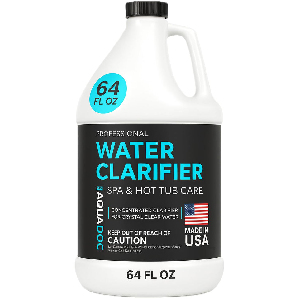 MAV AquaDoc spa clarifier 64oz bottle for fast water clarity in hot tubs