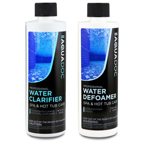 MAV AquaDoc Spa Clarifier bottle pour for quick water clarity
