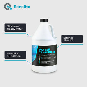 MAV AquaDoc spa clarifier dirt magnet action promotes particle clumping