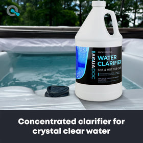 MAV AquaDoc Spa Clarifier being poured for easy dosing.