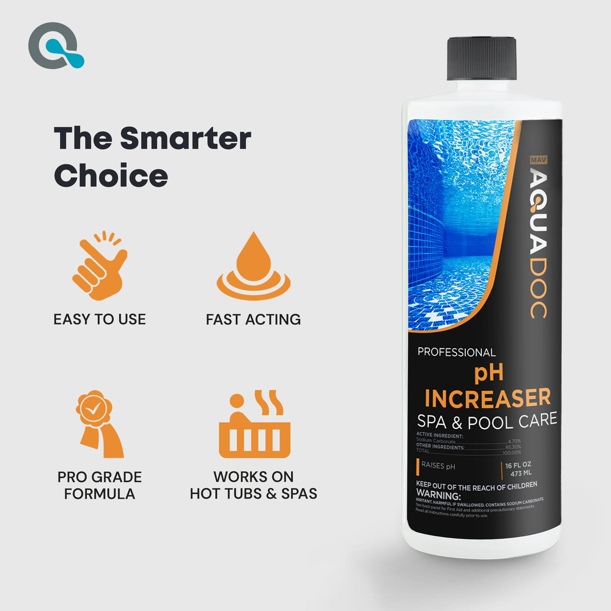 AquaDoc spa water clarity scene suggesting balanced chemistry