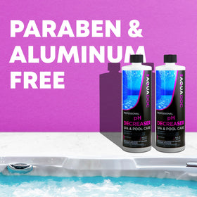 AquaDoc spa water clarity after use suggests refreshed soak with balanced pH
