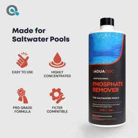 USA-made MAV AquaDoc bottle label indicating trusted pool care quality