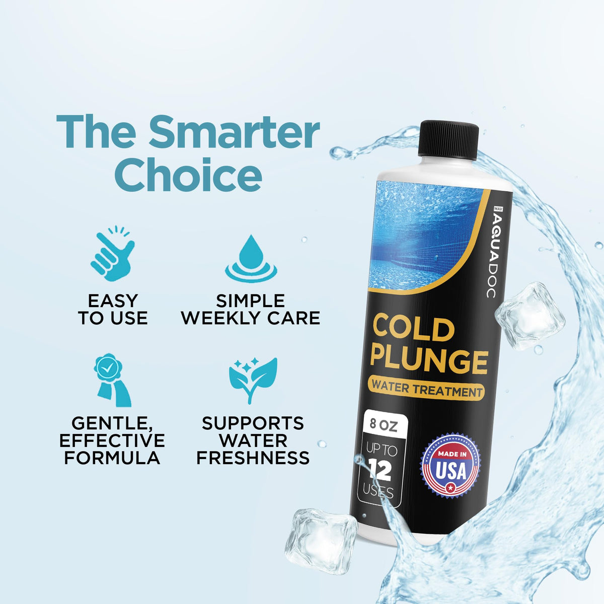 Fresh water appearance and aroma after use with MAV AquaDoc