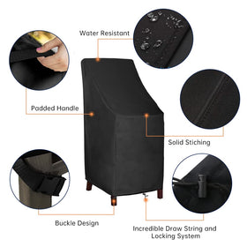 MAVINCHER click-close straps and drawstring secure the cover against wind