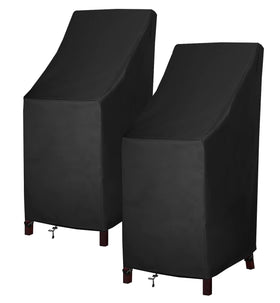 MAVINCHER stackable chair covers on chairs protect patio furniture from weather and dust