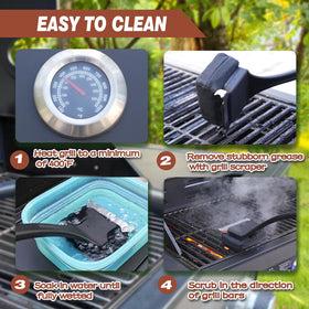 Mavipromax stainless steel scraper tackles baked-on grease without scratching