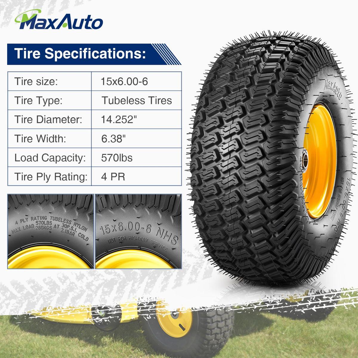 3/4-inch bearings ensure smooth rotation and long service life