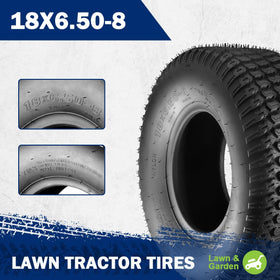 MaxAuto Turf Saver tread detail highlights deep grooves for grassy surface grip.