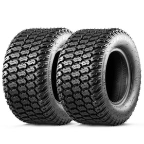 MaxAuto Turf Saver tire front view showing sturdy 4-ply construction for lawn care.