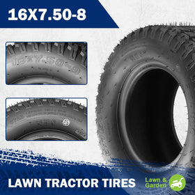 MaxAuto Turf Saver tire side profile highlighting rugged sidewall and non-highway design.