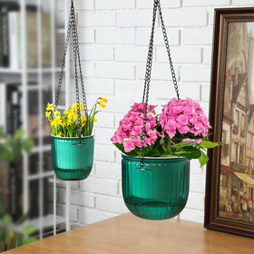 Maxcheck durable PET material planters with strong metal chains