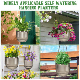 Maxcheck gray-exquisite craft planter blends with modern decor and gardens