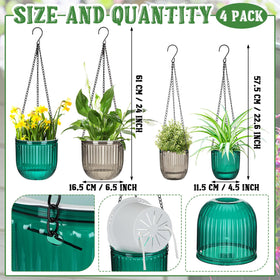 Maxcheck self-watering hanging planter 4.5-inch suitable for small herbs