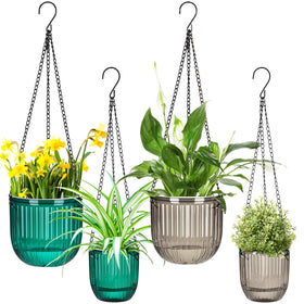 Maxcheck self-watering hanging planter 6.5-inch for indoor greenery