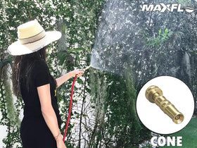 MAXFLO compatible fittings for standard hoses support quick, mess-free setup
