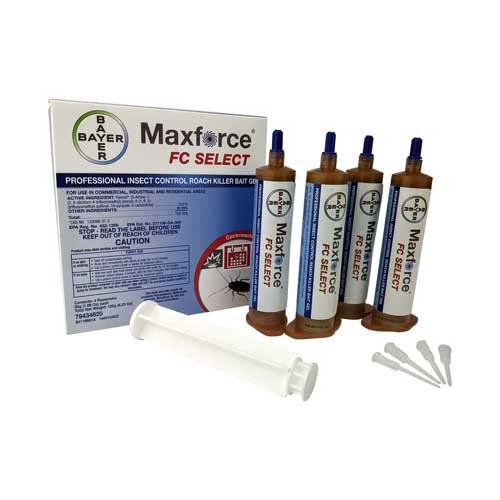 Maxforce FC Select packaging showing four 30 g tubes for IPM