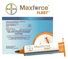 Maxforce Fleet Ant Bait Gel on a wall demonstrates bait placement for colony reach.