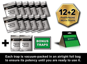 Maxguard pantry moth traps deployed in pantry for long-lasting protection.