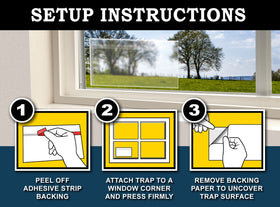 Clear strip blends with windows for discreet pest control with MaxGuard.