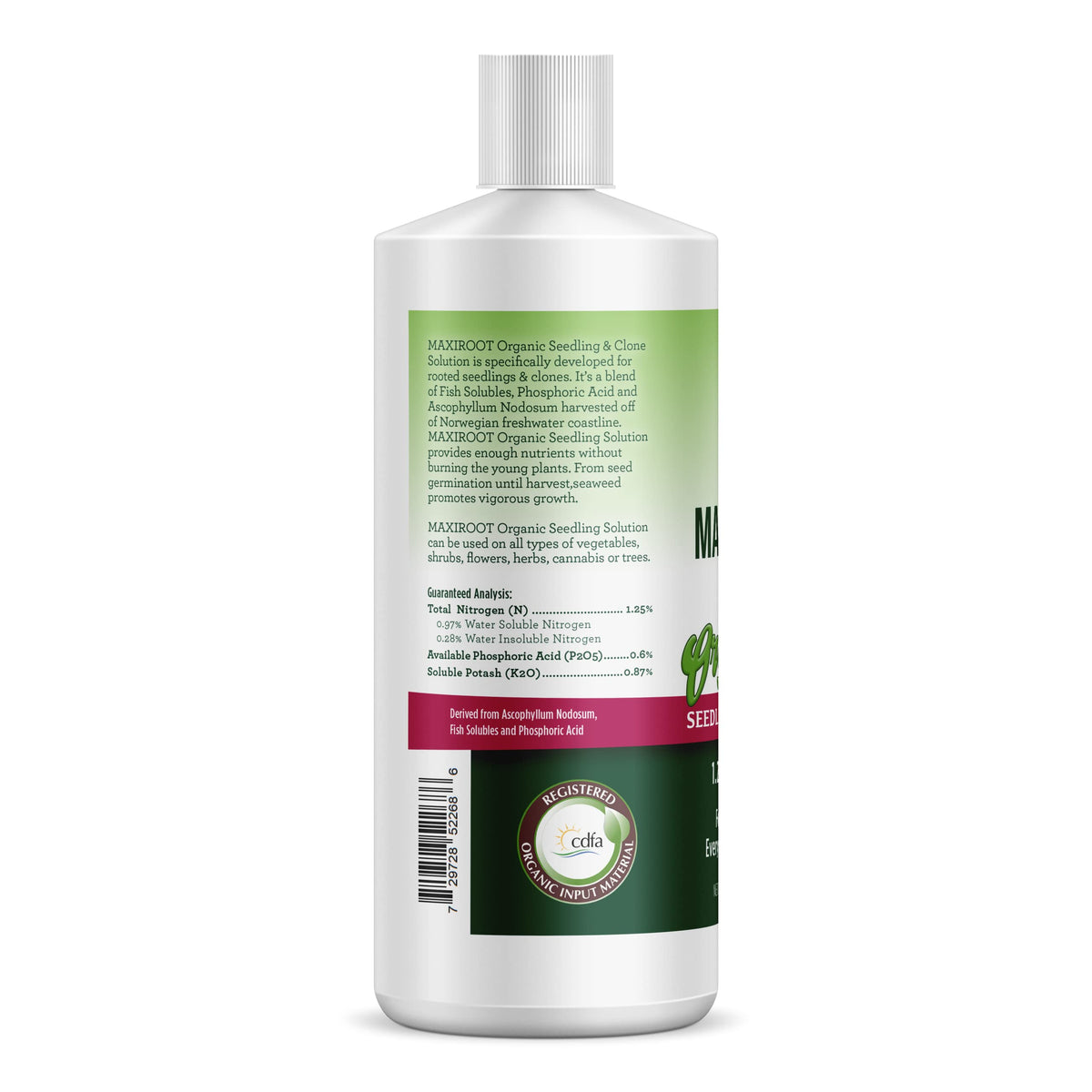 MAXIROOT liquid concentrate with dilution guide enables simple even distribution.