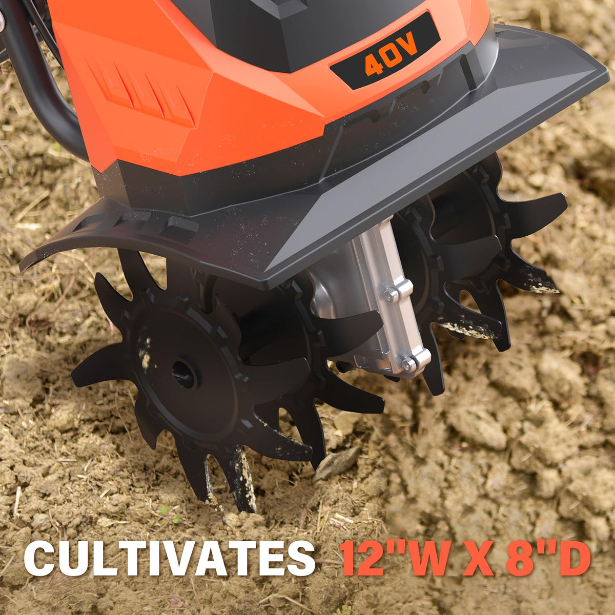 MAXLANDER tiller covers 12-inch working width for faster bed prep