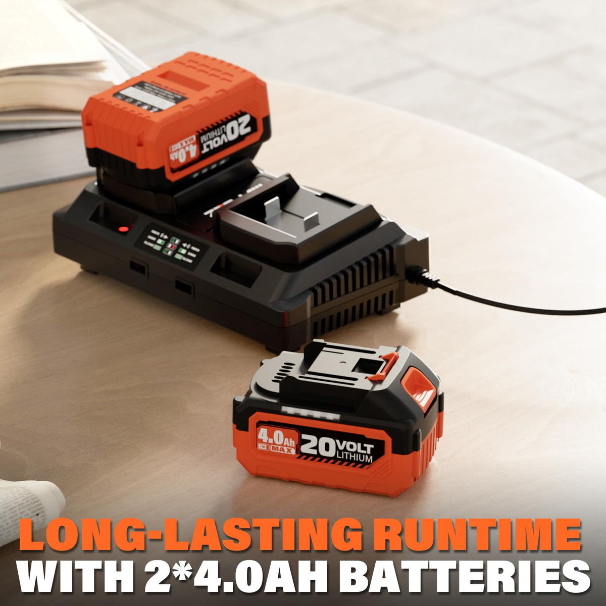 MAXLANDER brushless motor provides strong suction and mulching efficiency.