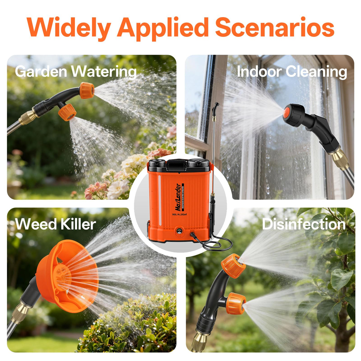 Maxlander ergonomic backpack straps reduce fatigue during long gardening sessions.