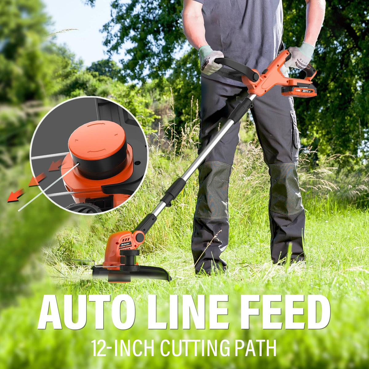 MAXLANDER replacement spools let you trim longer with less downtime.