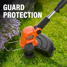 MAXLANDER trimmer-edger conversion enables seamless yard edging.
