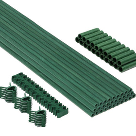 MAXPACE garden stakes kit with 30 fiberglass stakes for tomato support