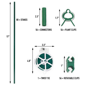 MAXPACE twist tie enables quick securing and neat trellis shaping.