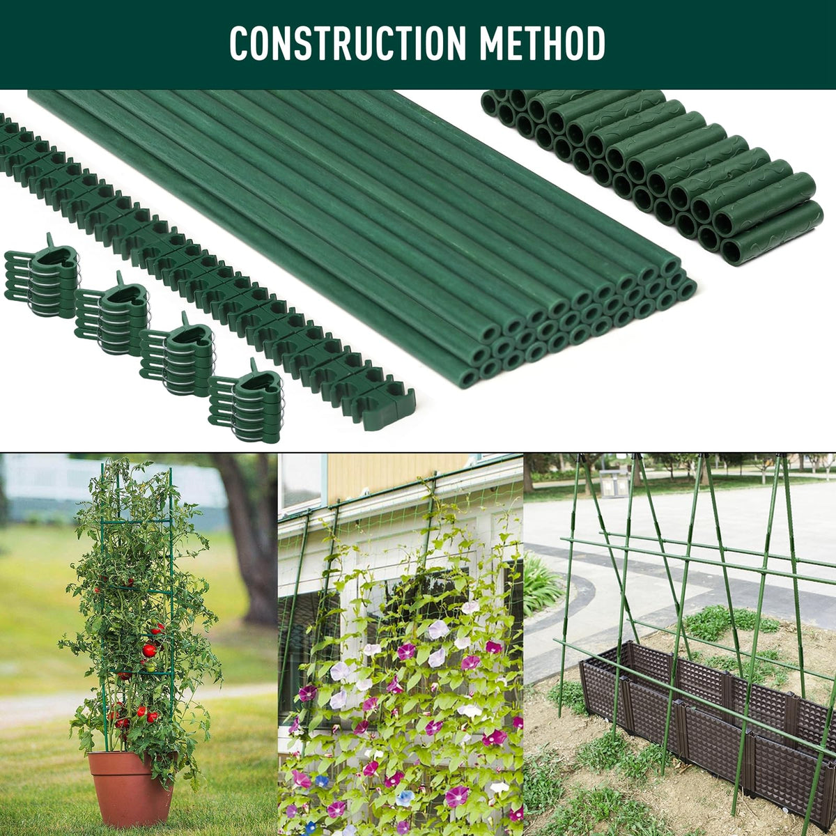 MAXPACE fiberglass stakes stay rust-free and lightweight for long-term use