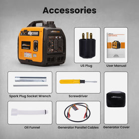 MaXpeedingrods 3500W inverter generator accessories pack and manual included